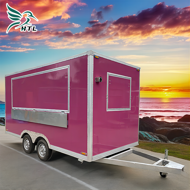 Fully Equipped 220v Kiosk Food Truck Mobile Concession Coffee Food Cart for Snack Foods