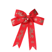 Nœud de ruban rouge en Satin Polyester, excellente qualité, 2.5CM x 20M, en Stock, joyeux an, porte-bonheur