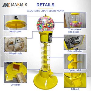 MAKMIK Vente directe d'usine Grandes capsules <span class=keywords><strong>de</strong></span> jouets en métal Pro <span class=keywords><strong>Distributeur</strong></span> <span class=keywords><strong>de</strong></span> gommes à mâcher Globe Gumball pour parc d'attractions - Product Image 6