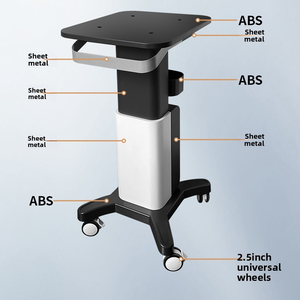 Chariot de Salon Moderne en ABS avec Châssis Métallique, Plateau de Travail, Machine Esthétique Slim, Durable, 4 Roues pour Appareil de Beauté - Product Image 4