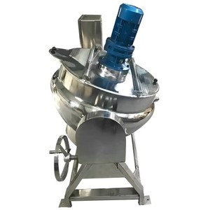 Kẹo thép không gỉ 304 tiltable điện sưởi ấm hơi nước gas trọng ấm đun nước với scraper khuấy - Product Image 3