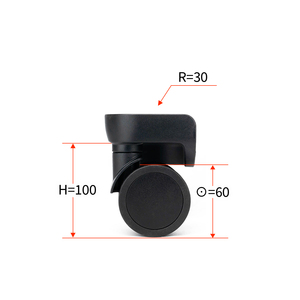 อะไหล่ล้อ D19สำหรับ<span class=keywords><strong>กระเป๋าเดินทาง</strong></span> <span class=keywords><strong>Samsonite</strong></span> ปรับแต่งได้360องศาพวงมาลัยอุปกรณ์เสริมที่ถอดออกได้ - Product Image 3