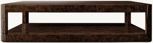 Mesa de Centro de Madera Sólida Estilo Americano, Mesa de Centro de Lujo con Diseño de Corteza de Árbol - Product Image 3