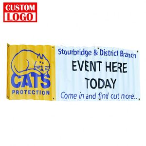 Quy mô lớn liền mạch Grommet treo sinh nhật trang trí sân dấu hiệu tùy chỉnh PVC biểu ngữ - Product Image 4