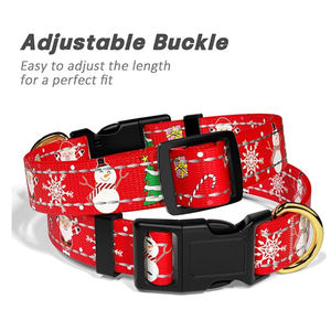 Collar de perro con lazo de lujo de diseñador personalizado de Navidad al por mayor de fábrica, collares y correas desmontables ajustables para mascotas para perros pequeños - Product Image 5