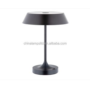 Modern Simple Touch Control Dimming Bedroom <b>Lamp</b> for Hotel Use Large Size Shade Aluminum Iron Body Electric Power Supply Reading - Product Image 4