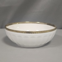 Grand bol de service nordique personnalisé de haute qualité Bol à mélanger en céramique en porcelaine pour hôtel, design moderne et écologique