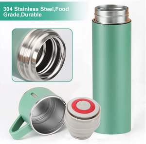 3 Piece Set Water Bottle Tumbler Gift Set Tumbler Set Vacuum Insulated Travel Tumbler 3 in 1 Water Bottle Kit With Handle - Product Image 3