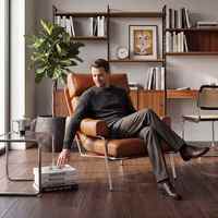 Fauteuil individuel de designer minimaliste pour salon, chaise de loisirs moderne de luxe pour hôtel, bureau, café, réception