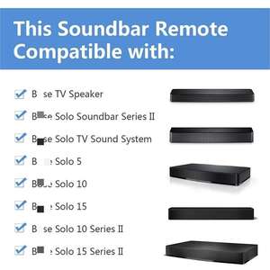 Nouveau remplacement de la télécommande pour <span class=keywords><strong>Bose</strong></span> Solo 5 15 Series II <span class=keywords><strong>TV</strong></span> Soundbar <span class=keywords><strong>TV</strong></span> Speaker - Product Image 3