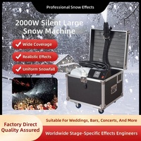 Machine à neige artificielle silencieuse 2000W, grande puissance, effet flocon de neige, pour scène, mariage, extérieur, Noël