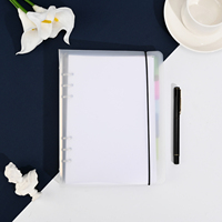 Classeur à anneaux personnalisé A4 A5 A6 B5 avec couverture en PVC transparent et mat planificateur impression de planificateurs quotidiens hebdomadaires et mensuels avec diviseur
