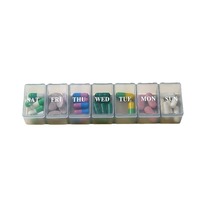 Boîte de rangement portable pour pilules et comprimés hebdomadaires, grande capacité, 7 compartiments, étanche et anti-humidité