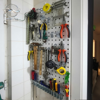 Galvanizli Metal Pegboard, Garaj Depolama, Perakende Teşhir Ürünleri, Yardımcı Bölmeler ve Endüstriyel Atölye Yönetim Sistemleri için