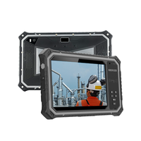Tablette Android robuste industrielle T80EX Octa Core ATEX 8 pouces lisible en plein soleil 1000 nit avec scanner de codes-barres portable NFC UHF RFID