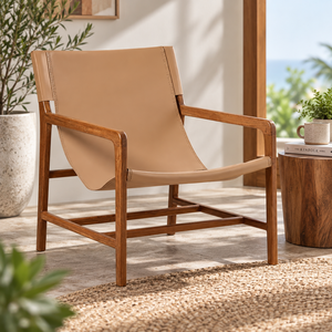 Fauteuil inclinable manuel en teck pour extérieur avec pieds coniques, design contemporain, mobilier de jardin durable - Product Image 4