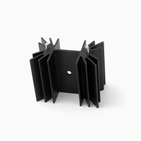 Fabricant de Shenzhen, dissipateur thermique extrudé en aluminium de série 6000, alliage 6063, sur mesure, pour CPU LED, pliage et découpe, marque FUYING