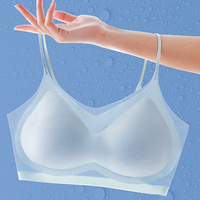 4197-1 soutien-gorge en soie glacée Ultra-mince sans couture soutien-gorge de levage femmes mince soie sans couture soutien-gorge de sport sous-vêtements sans fil Air Cool brassière