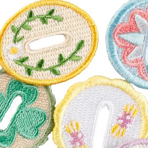Nouvelles Broderies, Patchs Brodés de Formes Variées, Patchs à Boutons pour la Décoration des Vêtements - Product Image 4