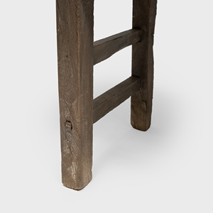 <b>Rustic</b> Minimalist Qing Dynasty Elmwood Coffee <b>Table</b> Ming-Inspired Splayed Legs with Rich Patina for Home Living Room Use - Product Image 5