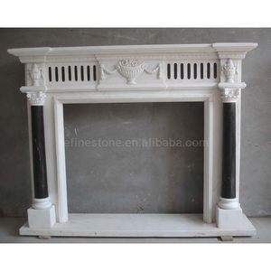 Satılık doğal beyaz mermer şömine manto şömineler kapak - Product Image 2