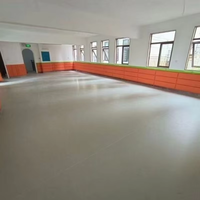 Plancher de danse en vinyle résistant à l'usure antidérapant revêtement de sol pour studio de danse en PVC souple