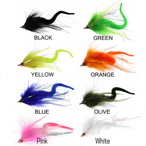 Vente en gros de queues de <span class=keywords><strong>dragon</strong></span> Mangum Streamer eau salée appâts mouches bar brochet maskinongé pêche mouche leurres banderoles personnalisées - Product Image 2