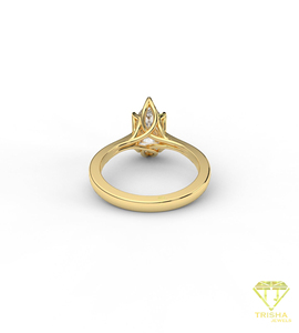 Anillo de compromiso de moissanita de exportador indio para eventos nupciales elegantes y momentos especiales, a la venta - Product Image 5