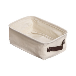 Cotton Storage <b>Basket</b> Rectangle With Handles For Clothes Wardrobe Organization - Product Image 2