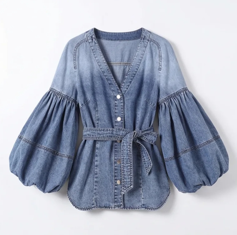 WangSheng Women s Light Washed Cropped