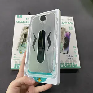 Anti espião fácil instalação Frame Guard Tool Kit para iPhone modelo marca qualidade OEM vidro temperado com embalagem