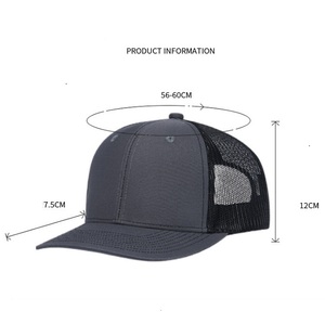 Logotipo personalizado Couro Patch 6 Painel Em Branco Esportes Gorras Malha Snapback Richardson 112 Trucker Chapéus para Homens Custom Caps Logo - Product Image 6