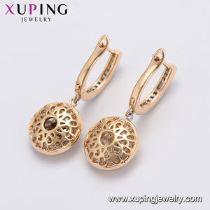 Xuping-pendientes redondos de circón multicolor para mujer, aretes, 99371 - Product Image 6