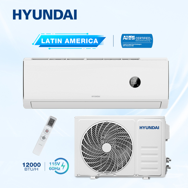 HYUNDAI Cooling Only Fixed Frequency 115V~60Hz Wall Split Air Conditioner, 12000 BTU R32 Split Air Conditioning Unit for Home