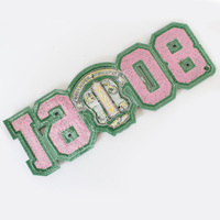 Patches 3D en chenille personnalisés en gros, brodés de paillettes, avec bordure thermocollante, couleur personnalisée, support thermocollant pour chapeaux et accessoires vestimentaires