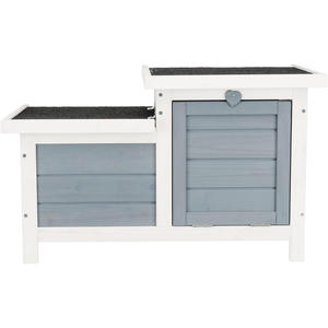 Kediler tavşanlar Bunnies kobay ve gri açık barınak köpek kulübesi için Modern hava ahşap Pet House - Product Image 4