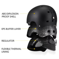 Nouveau système de ventilation à bord amélioré Visière de casque de ski pour adulte Logo OEM Casque de ski avec visière Casque de snowboard