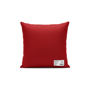 Cojín Lumbar de Tela Oxford Rojo Cuadrado, 15.7x15.7x2.8 Pulgadas, Cojín Lavable para Silla, Textil para el Hogar - Product Image 1