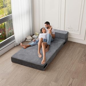 <span class=keywords><strong>Canapé</strong></span> pouf moderne ; un <span class=keywords><strong>canapé</strong></span>-lit deux <span class=keywords><strong>places</strong></span> pliable et peu encombrant, fabriqué en tissu écologique, parfait pour le salon - Product Image 3