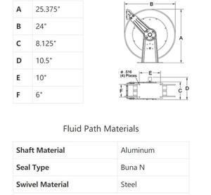 81100 <span class=keywords><strong>OHP</strong></span> - 3/8 pulgadas REELCRAFT-carrete de manguera de alta resistencia, barra de 100x276 pies, - Product Image 3
