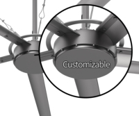 Ventilateur de plafond industriel HVLS à aimant permanent de 24 pieds à haut débit d'air 2026 pour le refroidissement et la ventilation des entrepôts et ateliers
