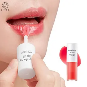 Private Label Organische Hoge Kwaliteit Lip Care Fruit Vegan Vitamine E Hydraterende Clear Lip Olie