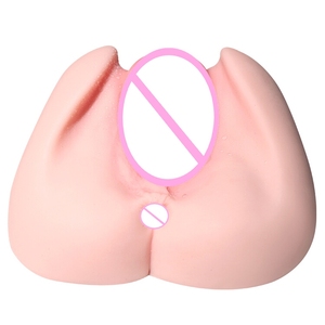 Juguete sexual de TPE para hombres, Copa de Avión con forma de Abulón Rosa, diseño de vagina invertida, forma de bollo vaporizado y forma de nalgas grandes, para masturbación masculina, juguete sexual de nalgas Yin - Product Image 2