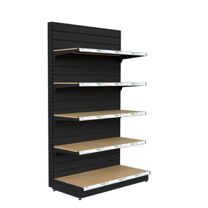 Étagères de supermarché double face durables en gros de Chine avec rails de protection, rayonnage métallique gondole pour grands magasins - Product Image 3