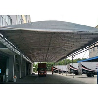 Tente coulissante pliable électriquement, auvent pliable en PVC, pare-soleil rétractable. Convient aux toits des stades de football.