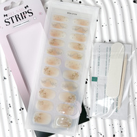 Nouvel Arrivage Autocollants pour Ongles en Gel Semi-Durcis à Finition Brillante, Séchage UV, Impression Offset Épaisse, Étanche pour un Effet Longue Durée