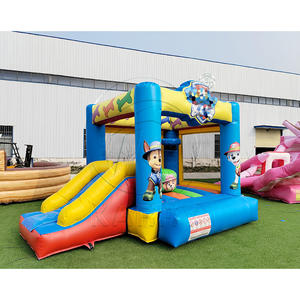 Castillo Inflable con Diseño de Cachorro de Dibujos Animados, Casa de Brinco y Tobogán Combinados, Castillo Inflable Comercial - Product Image 2