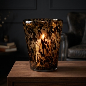 Portavelas de Vidrio con Estampado de Leopardo, Hecho a Mano, Ecológico, Redondo, Resistente al Calor, Recipiente Decorativo para Decoración del Hogar y Bodas - Product Image 6