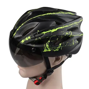 INBIKE helm sepeda ringan olahraga, helm bersepeda kualitas tinggi hijau biru ringan