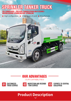 Camion-citerne à eau d'occasion, modèle 2022/2023/2024, 12 m³, Euro 5, transmission 4x2/6x4, prêt à l'exportation pour projets de distribution d'eau